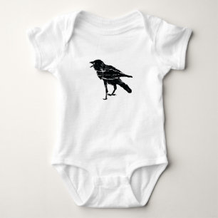 Black Crow Infant One Piece Baby Romper Bodysuit