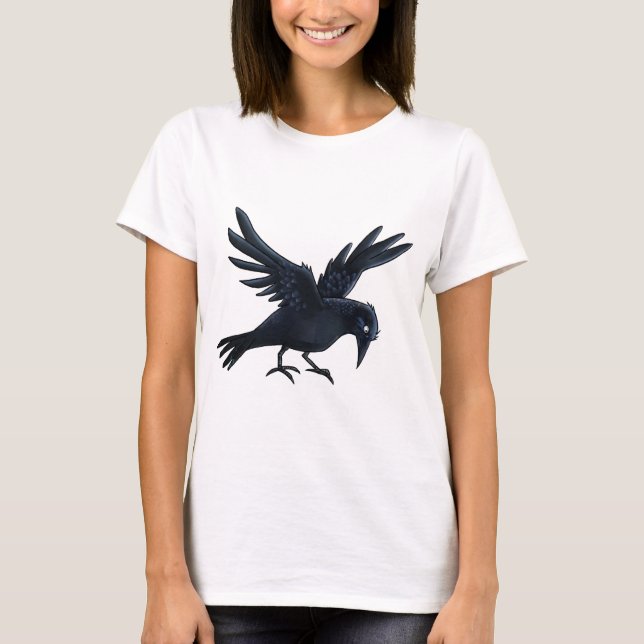 Black Crow Painting - T-shirt (Front)