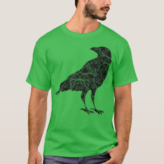 Black Crow Raven Bird Silhouette  T-Shirt