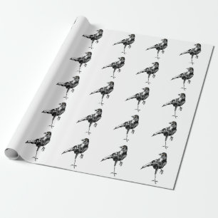 Black Crow Wrapping Paper