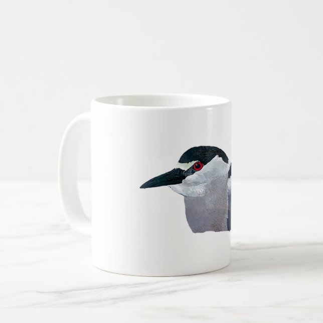 Black crowned Night Heron  Coffee Mug (Front Left)