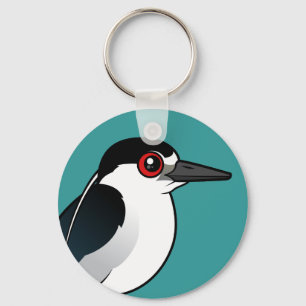 Black-crowned Night Heron Key Ring