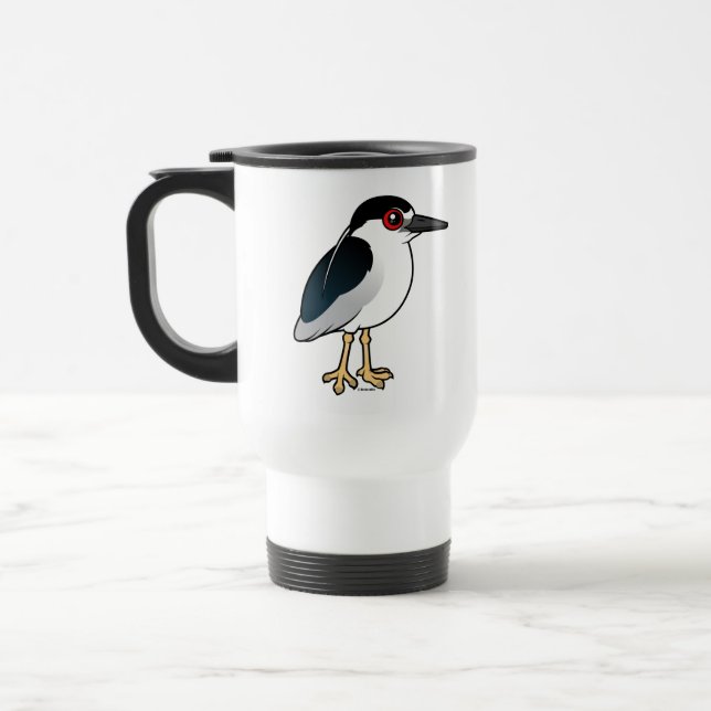 Black-crowned Night Heron Travel Mug (Left)