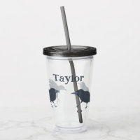 Black Crows Birds Illustrations Personalised