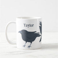 Black Crows Birds Illustrations Personalised