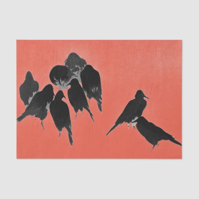 BLACK CROWS JAPANESE PRINT TISSUE PAPER (Front)