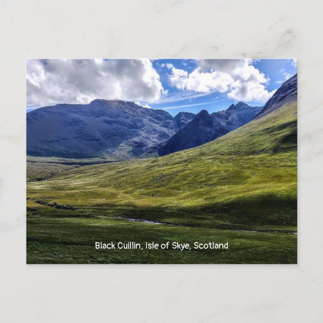 Black Cuillin, Isle of Skye Scotland Postcard (Front)
