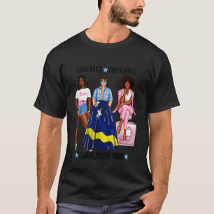 Black Curacaoian Nan Afro Strong Woman Grandma T-Shirt