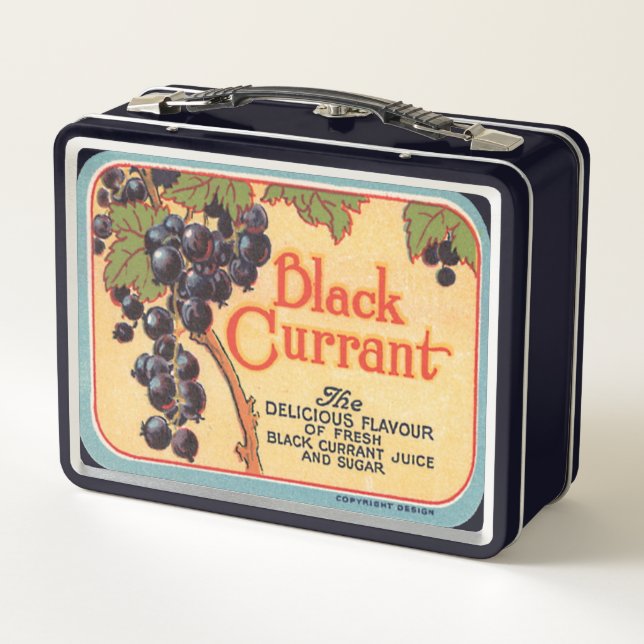 Black Currant Metal Lunch Box (Back)