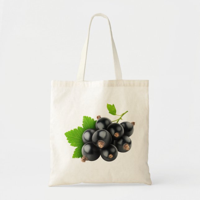 Black currants tote bag (Front)