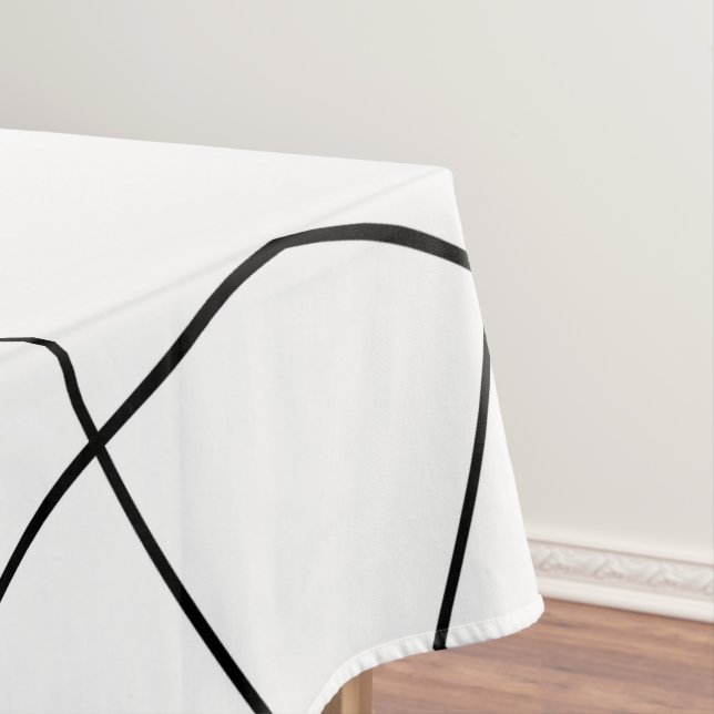 Black Curves Tablecloth (In Situ)