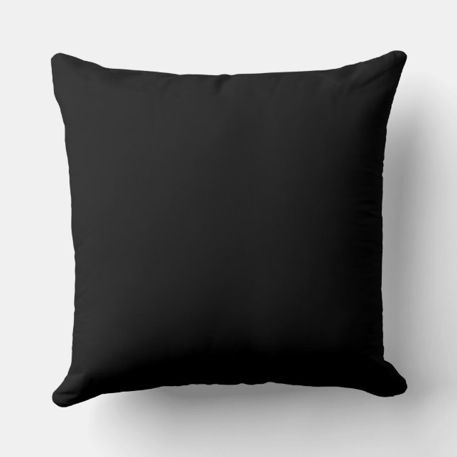 BLACK - Cushion with Flower of Paradise Black (Back)