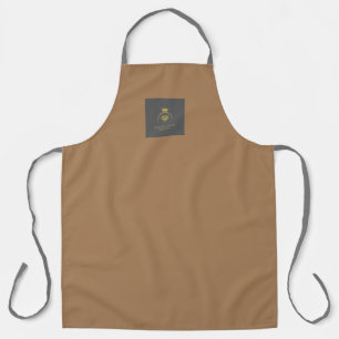 Black Custom Business Apron Logo Personalised Larg