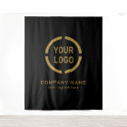 Black Custom Company Logo Backdrop For Events