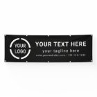 Black Custom Company Logo Event Displays