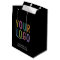 Black Custom Gift Bag Business Company Logo Bulk