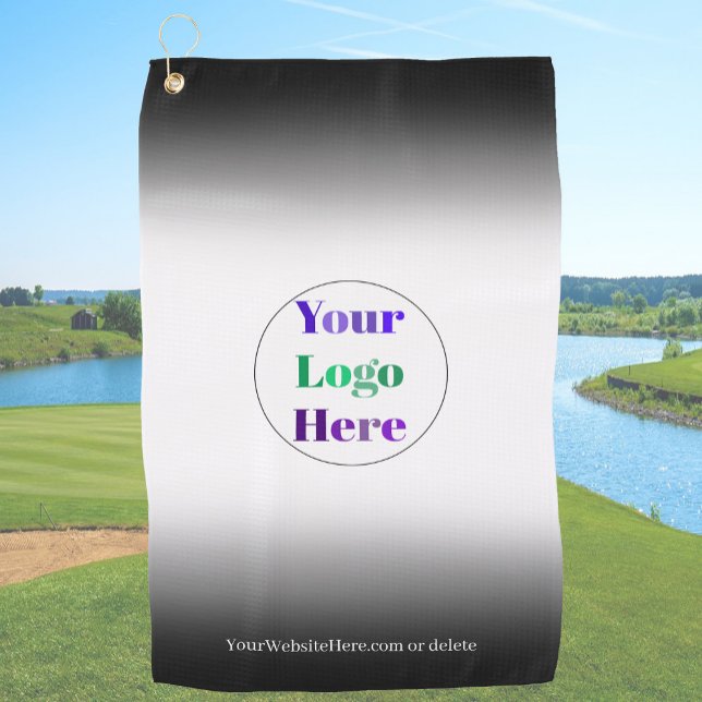 Black Custom Golf Towels With Logo No Minimum  (Creator Uploaded)