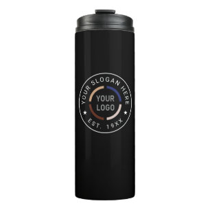 Black custom Logo branded promotional Thermal Tumb Tumbler