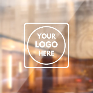 Black Custom Logo   Personalized Business Window