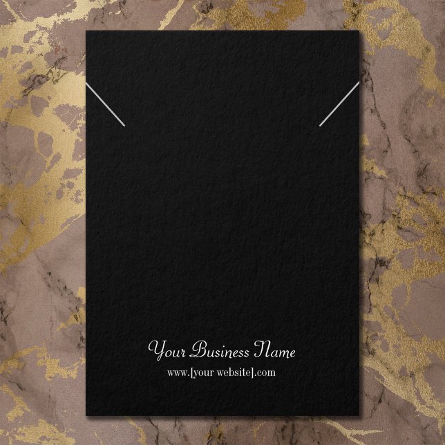 Black Custom Necklace Display Card (Creator Uploaded)