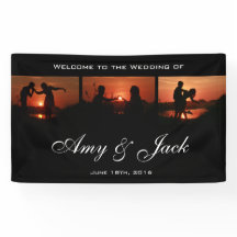 Black Custom Photo Series Welcome Wedding