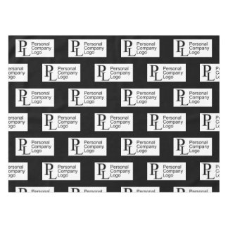 Black Custom Tablecloth Logo Business Stall Event