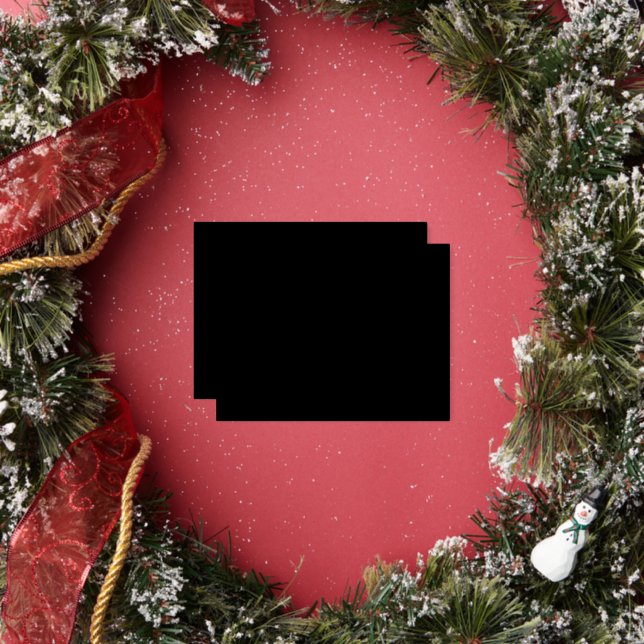 Black Customisable Make Your Own Foil Holiday Postcard (Insitu)