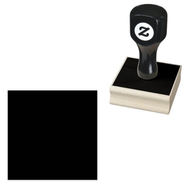  Black Customisable Make Your Own Rubber Stamp (Stamped)