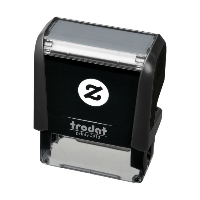 Black Customisable Make Your Own Self-inking Stamp (Product)