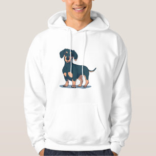 Black Dachshund Hoodie