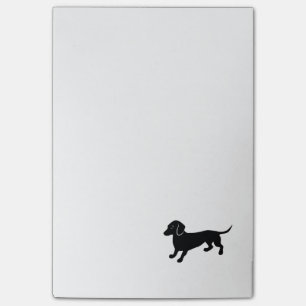 Black Dachshund Post-it Notes