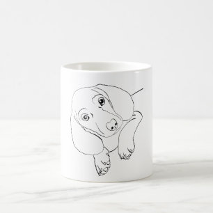 Black Dachshund Puppy Coffee Mug