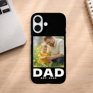 Black Dad Established Bold Photo iPhone 16 Case