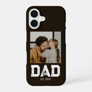 Black Dad Established Bold Photo iPhone 16 Case