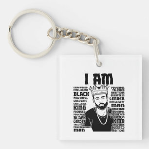 Black Dad Melanin Christian Man Father Bruh Dad Key Ring