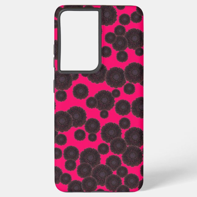 Black Dahlias Samsung Galaxy S21+ Case (Back)