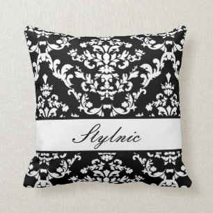 Black Damask #3 @ Stylnic customisable Cushion