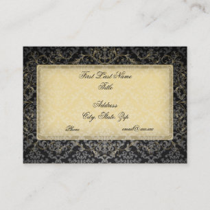 Black Damask Business Card