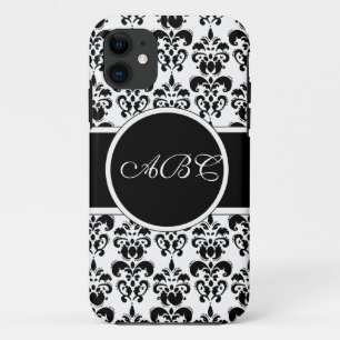 black damask Case-Mate iPhone case