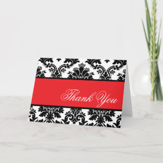 Black Damask - Customised Greeting card