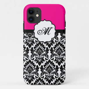 Black Damask iPhone 5 Mate Barely There™ Case