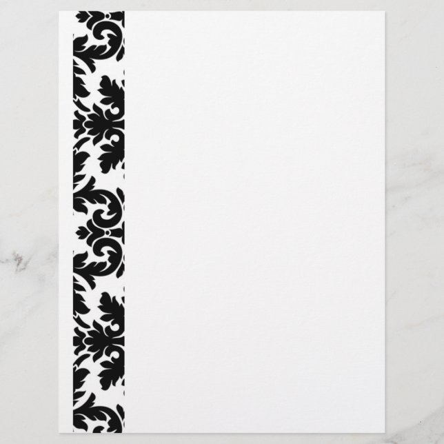 Black Damask Letterhead (Front)