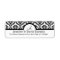 Black  Damask Monogram Address Labels