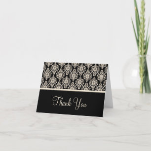 Black Damask You Cards