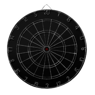 Black Dart Board - Customised Dartboard Template