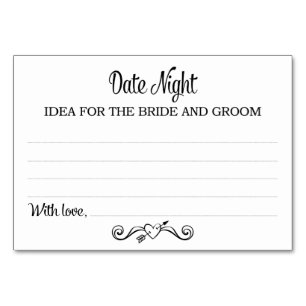 Black Date Night Idea Cards