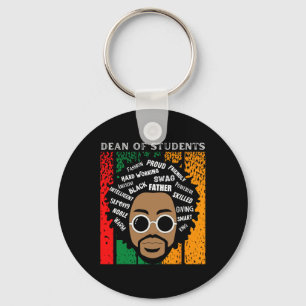 Black Dean Of Students King Black History Month Me Key Ring