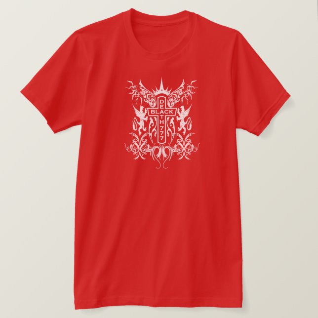 Black Death 777 - Cross T-Shirt (Design Front)