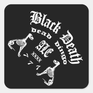 Black Death 777 - Dead Dingo Ale Square Sticker