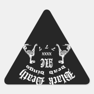 Black Death 777 - Dead Dingo Ale Triangle Sticker